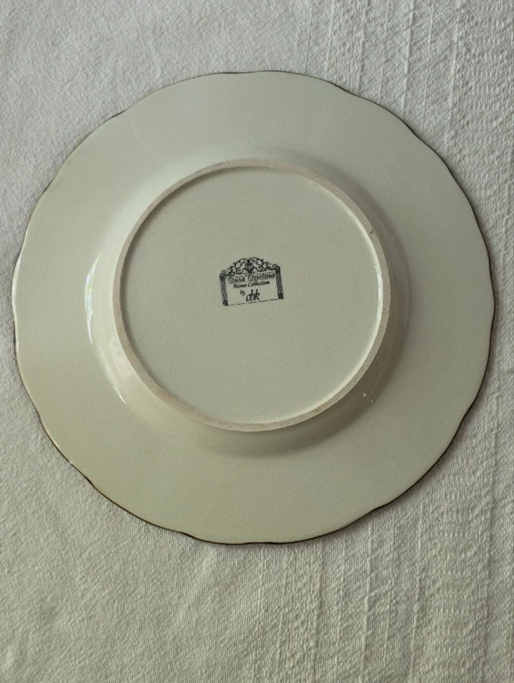 Casa Cristina Home Collection By Cbk Vintage Floral Decorative Dinner Plate